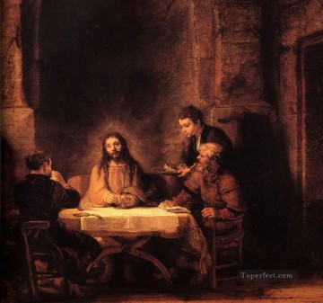  Supper Art - Supper at Emmaus Rembrandt